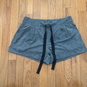 lululemon Heather Gray Drawstring Athletic Shorts
